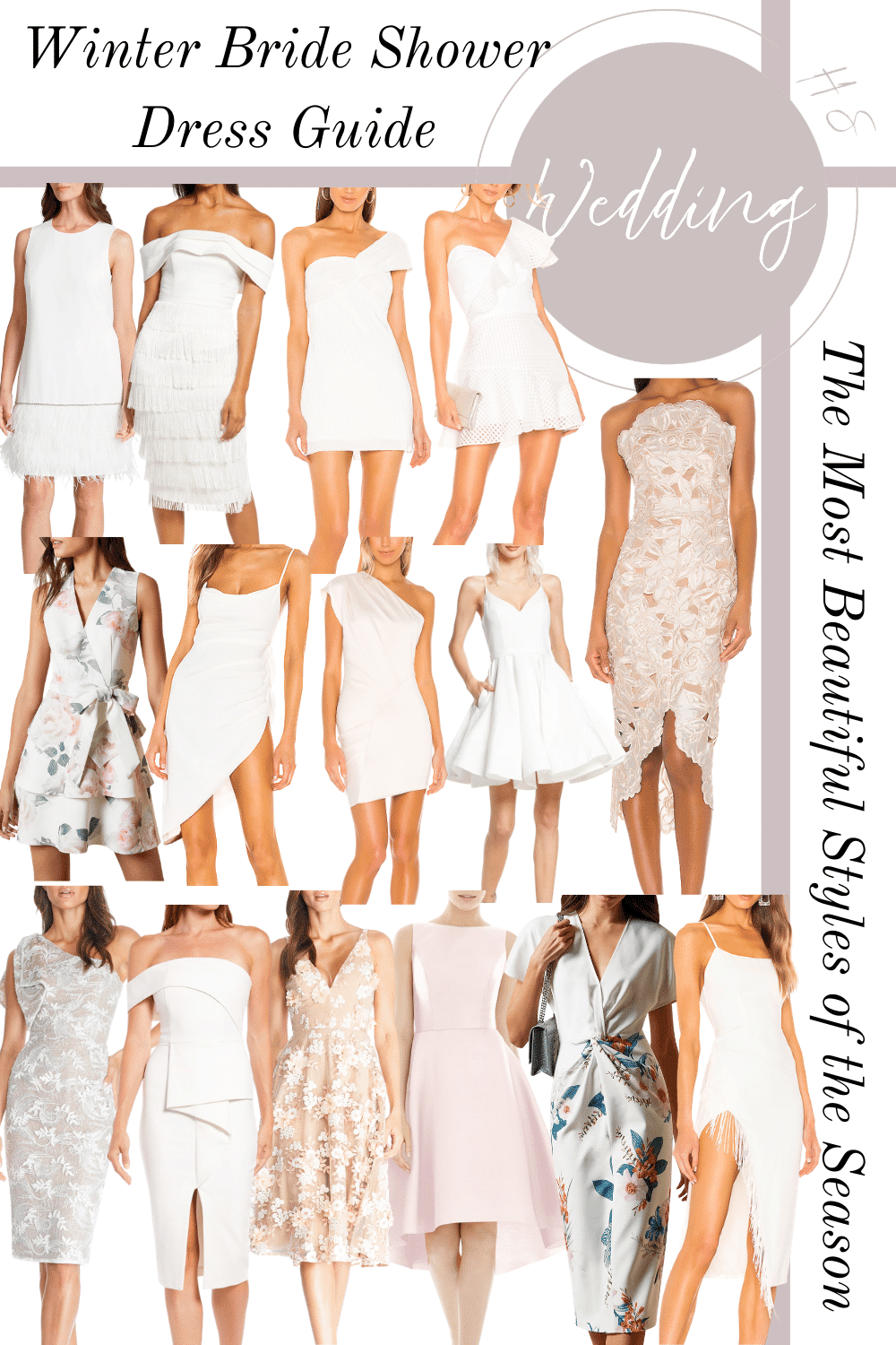 Winter Bride Dress Guide | Hanzastephens | Bridal Shower Dresses