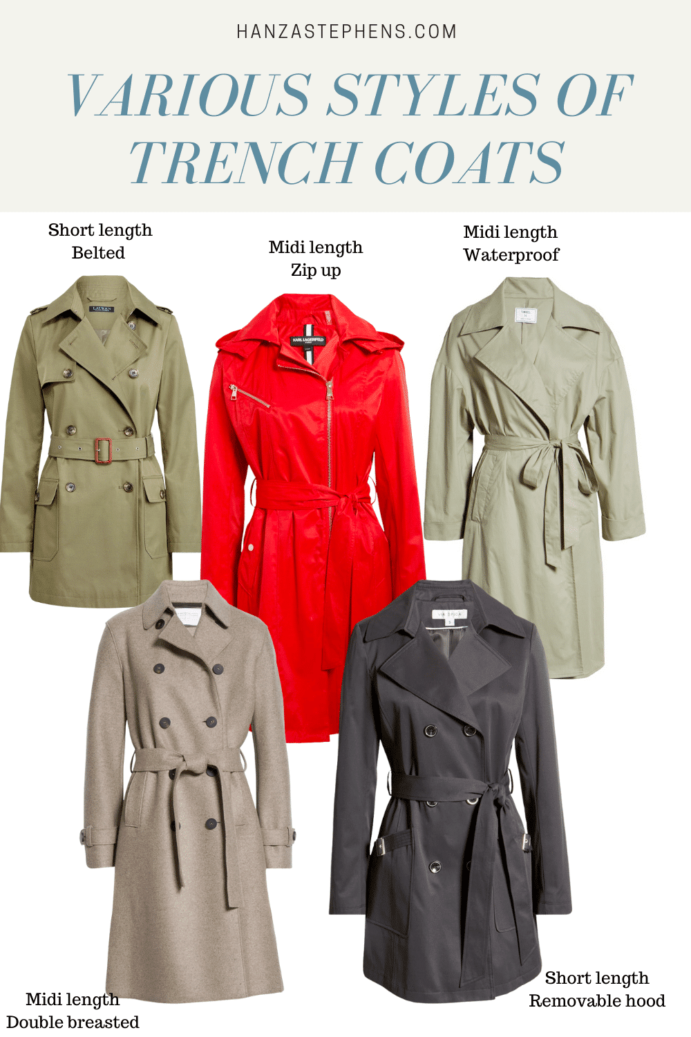 Trench Coats for your Winter Wardrobe - Hanzastephens